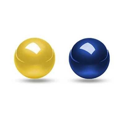 Image of perixx Peripro 303 Trackball, 1.34 Inch Replacement Ball for Perimice and M570 (Blue &amp; Gold)
