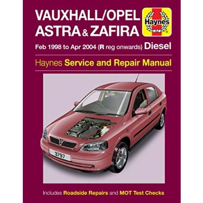 Image of Vauxhall/Opel Astra &amp; Zafira Diesel (Feb 98 Apr 04) Haynes Manual (Paperback)