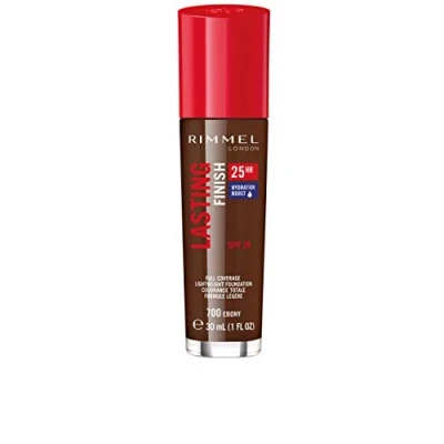 Image of Old Product &amp; Packaging Rimmel Lasting Finish 25 Hour Foundation Ebony