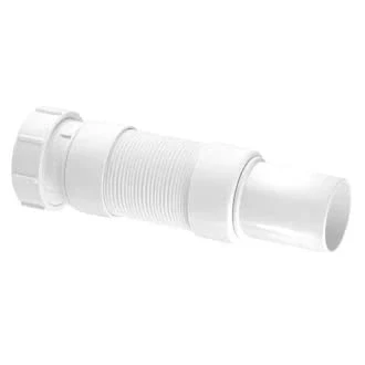 Image of FLEXCON6 Flexible Waste Pipe Fitting White 40 X 210MM, Pack of 1