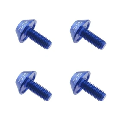Image of LT Easiyl 4Pcs M5 x 12mm Bicycle Water Bottle Cage Hex Bolts Bike Holder Bracket Screws for Mountain Road Blue