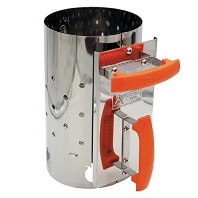 Image of ProQ Charcoal Chimney Starter, Stainless Steel BBQ Starter for Coal &amp; Briquettes, Fire