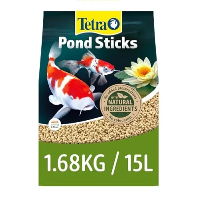 Image of Tetra pond fish Food Sticks 1.68kg biologically balanced for