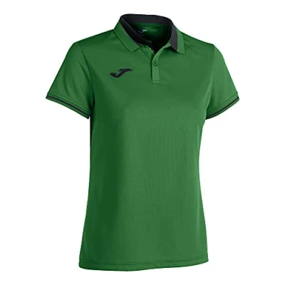 Image of Joma Women&#039;s Championship Vi Polo Shirt (Pack of 1) Green Black