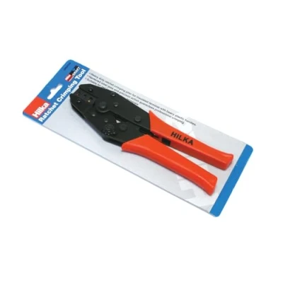 Image of Hilka 28600209 Ratchet Crimping Tool Pro Craft, Yellow,blue,red