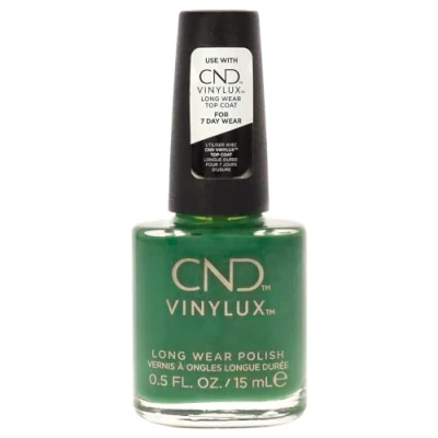 Image of CND Vinylux Long Wear Nail Polish (No Lamp Required), 15 ml, Green, Palm Deco