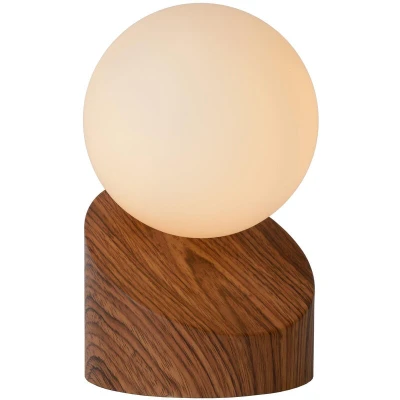 Image of Lucide LEN Table lamp Ø 10 cm G9 Wood