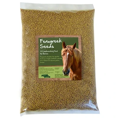 Image of Horse Herbs Fenugreek Seeds Feed Supplement for Horses, Equine (1kg Bag)