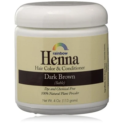 Image of Rainbow Henna Persian Dark Brown Hair Color 4 Oz, (2 pack)