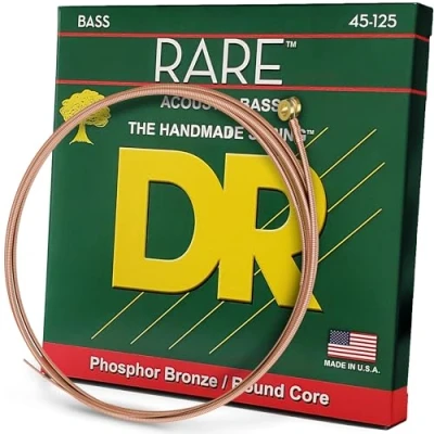 Image of DR Strings RPB545 45 125 Medium Set Handmade Rare Coated 5 String Bass