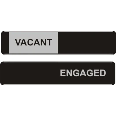 Image of Seco Vacant/Engaged Sliding Sign, 255mm x 52mm Aluminum/PVC