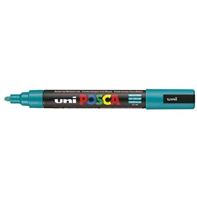 Image of Posca UNI BALL MARKER Pen PC 5M EMERALD GREEN Single