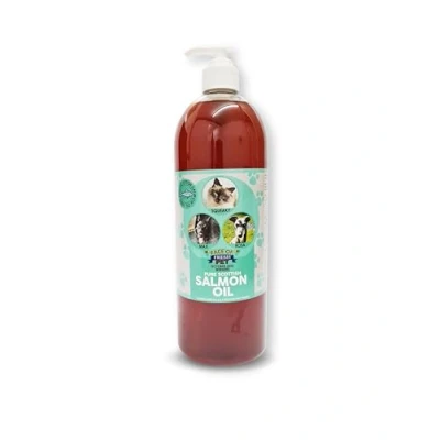Image of Scottish Salmon Oil 100% Natural Omega 3 Supplement Fresh Pet with Pump (1L)