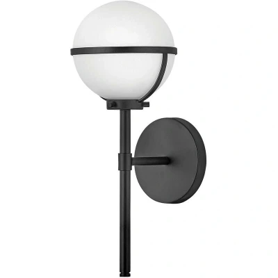 Image of Hinkley Hollis Bathroom Wall Lamp Black, IP44