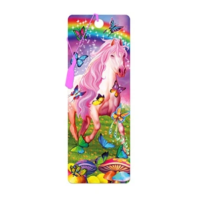 Image of 3D LiveLife Bookmark Pink Pony Dazzle from Deluxebase. A Horse with lenticular Artwork Licensed Renowned Artist Michael Searle