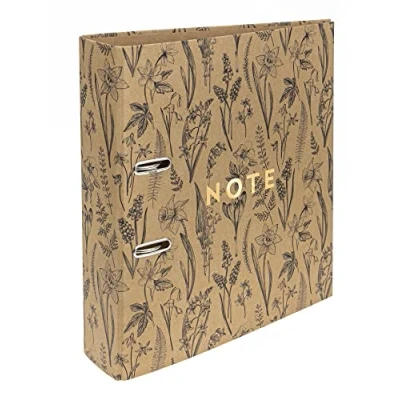 Image of Interdruk Lever Arch File A4 75 mm Natural Brown Kraft Botanique