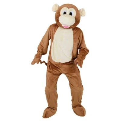 Image of Mascot Mini Mascots Cheeky Monkey Adult Animal Costumes Ladies Mens Children&#039;s Entertainer Outfits Fancy Dress