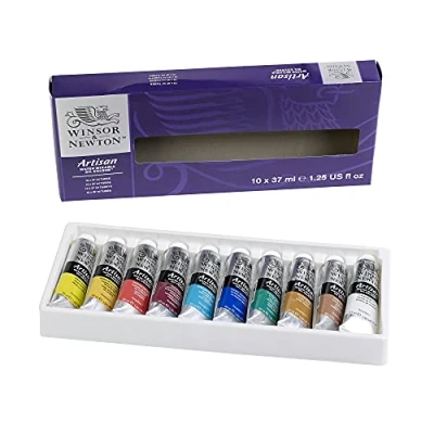 Image of Winsor &amp; Newton Artisan Water Mixable Oil Paint, Set of 10x37ml