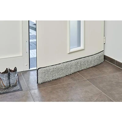Image of K. &amp; N. Schurwolle 550 Tür, 80 cm, Grau New Wool Door Draught Excluder Grey, Gray