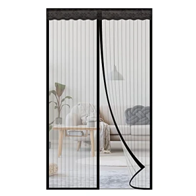 Image of NGreen Reinforced Magnetic Screen Door Heavy Duty Mesh Curtain and Full Frame Hook Loop, Keeps Mosquitoes Out, Toddler Dog Friendly, No Tools Required