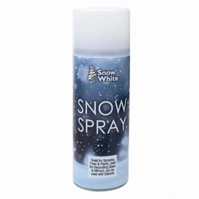 Image of Welari Snow White Spray 85ml x 1 Christmas Tree, Glass, Window, Wreath Winter Craft Artificail Decoration Thank You Card (1pack)