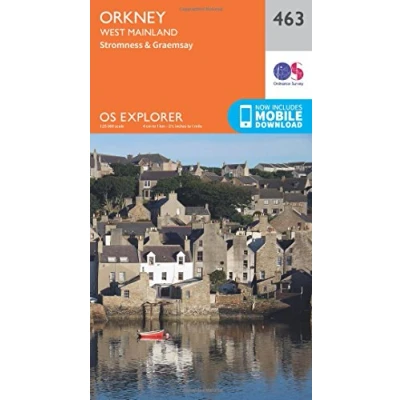 Image of Explorer 463 Orkney West Mainland Map With Digital Version