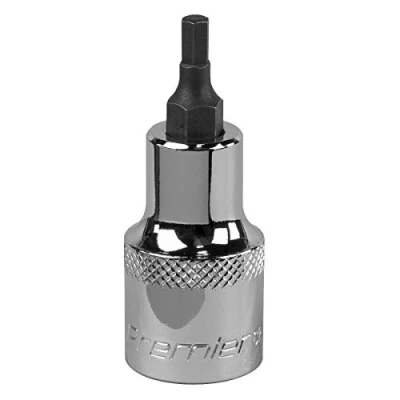Image of Sealey Premier Hex Socket Bit 4mm 1/2&quot;Sq Drive