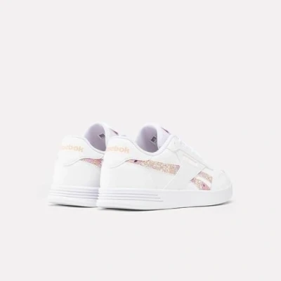 Image of Reebok Women&#039;s Court Advance Sneakers, White Peaglo, 6.5 UK