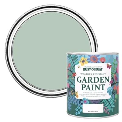 Image of Rust Oleum Green Mould Resistant Garden Paint in Matt Finish Leaplish 750ml