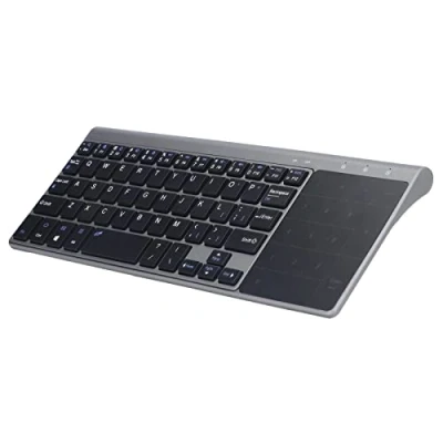 Image of ciciglow Wireless Touch Keyboard, 59 Keys 2.4GHz Multimedia Keyboard 1200DPI Multitouch Touchpad Ultra Thin for PC Laptop Smart TV