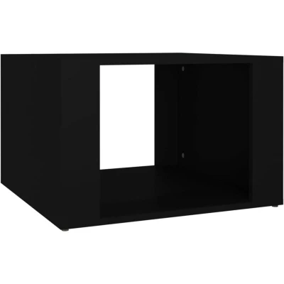 Image of vidaXL Bedside Table Black 57x55x36 cm Engineered Wood
