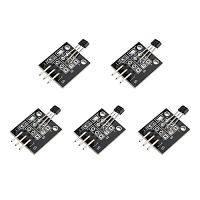 Image of HALJIA 5Pcs KY 003 Hall Effect Magnetic Sensor Module DC 5V Compatible with Arduino PIC AVR Smart Cars