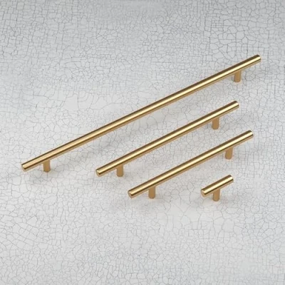 Image of 128mm Gold Bar Cabinet Handle Cupboard Door Drawer Pull