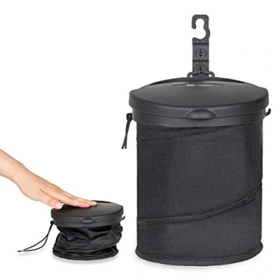 Image of HEYNER Foldable Car Rubbish Bin Garbage Litter Multi Storage Organiser Bag Camping Travel H734300