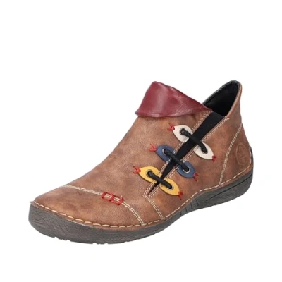 Image of Rieker Women&#039;s 72581 Fashion Boot, Braun, 3 UK