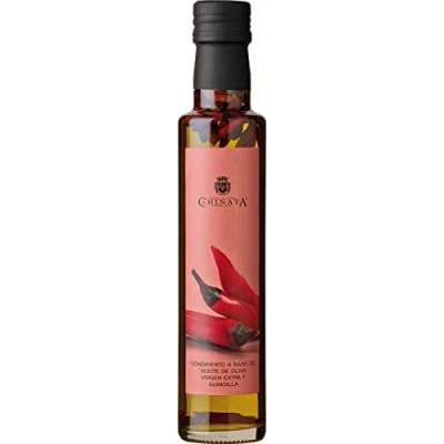 Image of La Chinata Aceite De Oliva Virgen Extra Guin Dilla Virgin Olive Oil with Pepper Onis, 2er Pack (2 x 250 ml)