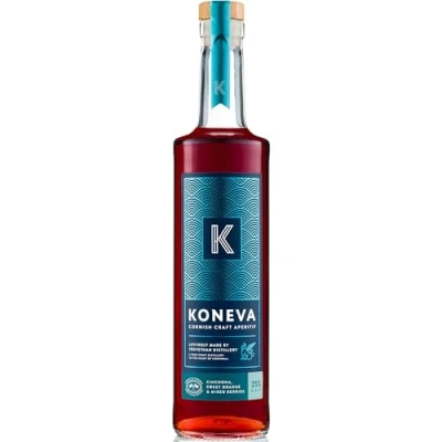 Image of Koneva Bittersweet Cornish Craft Aperitivo with Balanced Botanicals Small Batch by Trevethan Distillery 25% ABV 70cl Bottle, KN