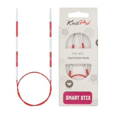 Image of KnitPro SmartStix circular needle 40cm 2.50mm 3pcs, Red