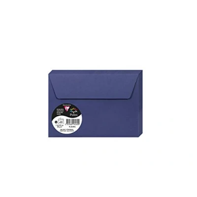 Image of Clairefontaine Ref 5646C Pollen Adhesive Envelopes (Pack of 20) C6 Sized, 120gsm Paper, Printer Compatible, Acid Free, Strip for Easy Seal Night Blue