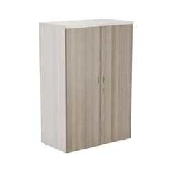 Image of Wooden Storage Cupboard Doors : 1200mm Grey Oak
