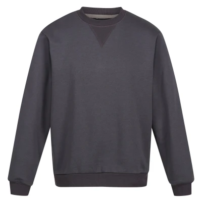 Image of Regatta Mens Pro Crew Neck Sweatshirt (Seal Grey) Size Small