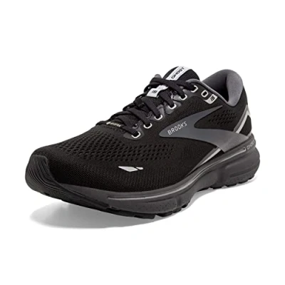 Image of BROOKS Women&#039;s Ghost 15 GTX Sneaker, Black/Blackened Pearl/Alloy, 3 UK