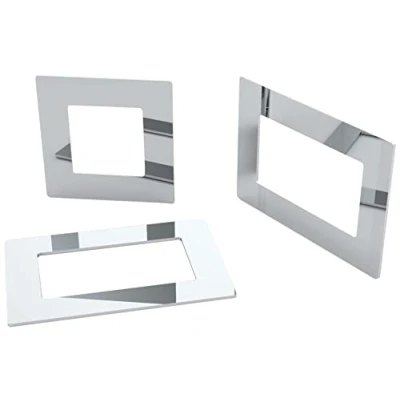 Image of Double/Single Socket Switch Surround/Acrylic Finger Plate (Double, Mirror)