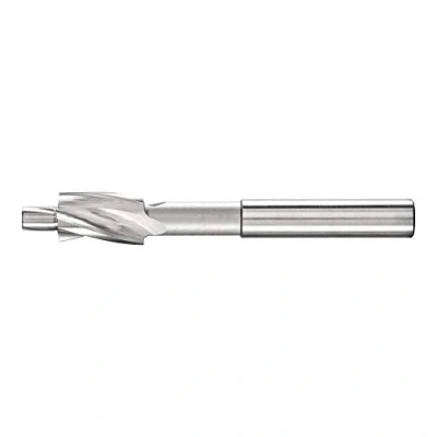 Image of PFERD HSS Flat Countersink with Guide pins, Diameter 11.0 mm, Shaft 8 DIN 373, 25203117, for Threaded core Holes.