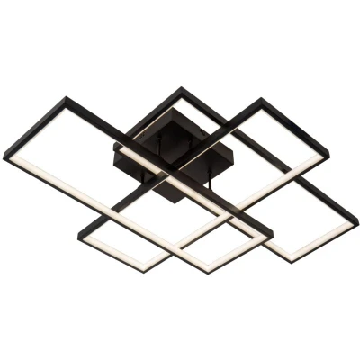 Image of Lokero Flush ceiling light LED Dim. CCT 1x60W 2700K/4000K Black
