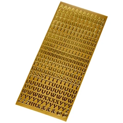 Image of Anitas Outline Stickers, Capital Letters, Gold, For Scrapbooking, Card Making, Kids Play, Homework, Art, Craft, Embelish, Decorative, Paper, Card, Glass, Metal, Plastic, Foam