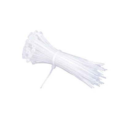 Image of 100 x Plastic Cable Ties, Electrical Ties 2.5 mm Wide for Tying Wires Cables (2.5 150 mm, White)