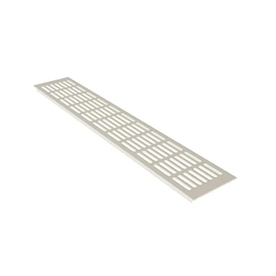 Image of Ventilation Grille Plate / Screen 100 x 500 mm Aluminium White