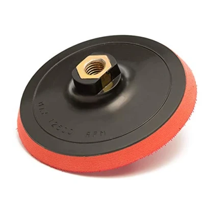 Image of GLASS POLISH GP12602 Rotary Backing Pad with Hook and Loop for High Speed Sanding Polishing Thread: M14x2,100mm