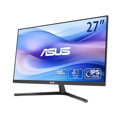 Image of ASUS VU249CFE Eye Care Gaming Monitor 24&quot;, FHD (1920x1080) 100 Hz, IPS, Adaptive Sync, USB Type C port with 15 watt Power Delivery, DisplayWidget Center, EyeCare Plus technology, Black Colour
